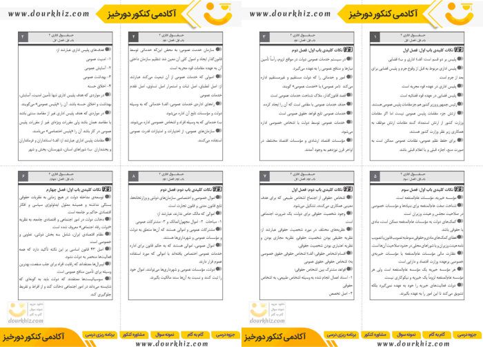 نمونه صفحات فلش کارت حقوق اداری 2