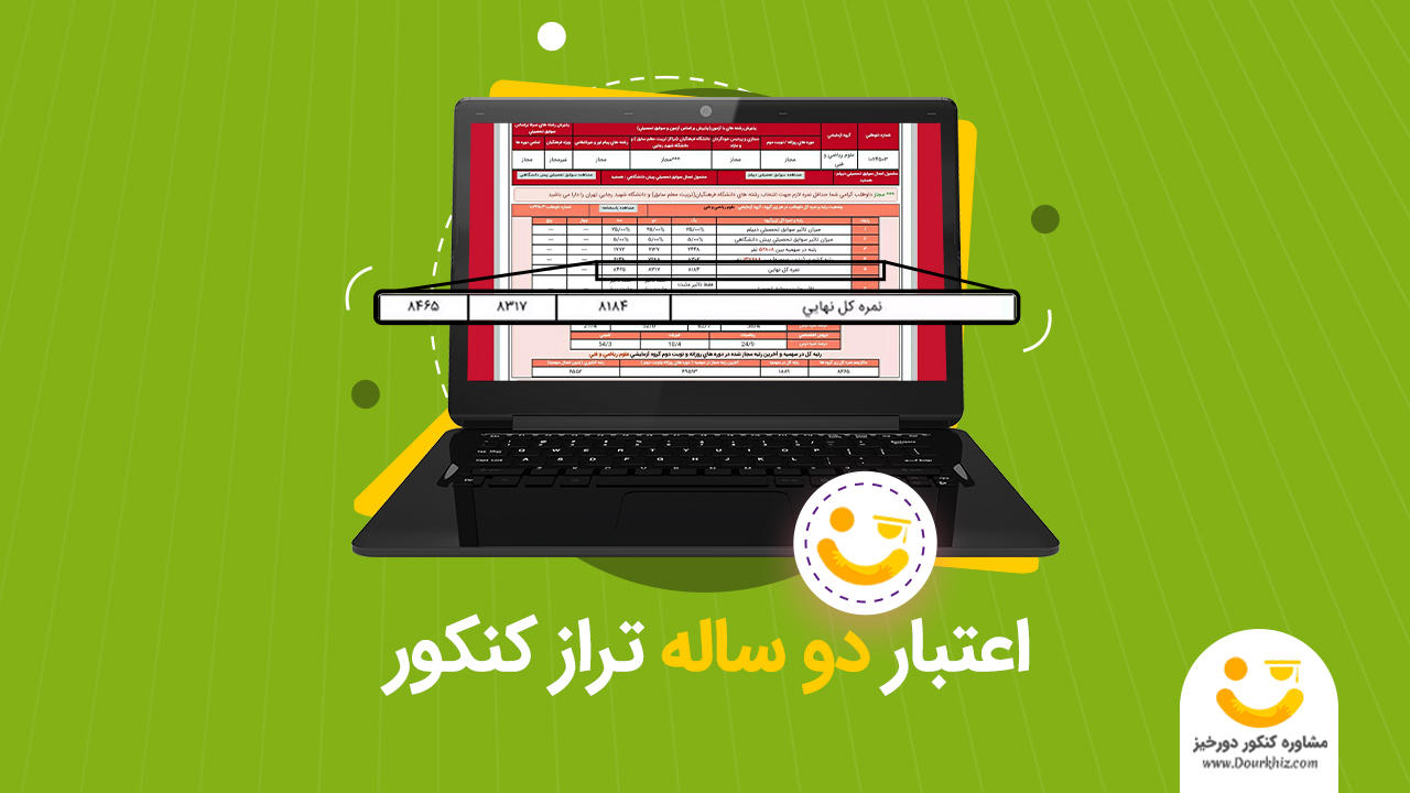 اعتبار دو ساله تراز کنکور