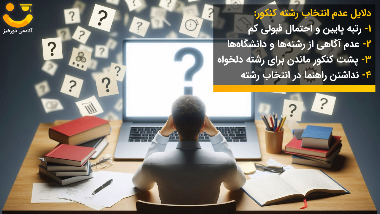 عدم انتخاب رشته کنکور سراسری