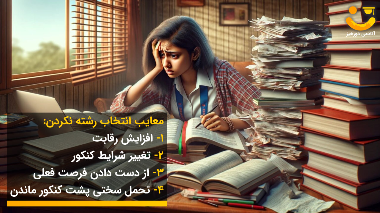 معایب انتخاب رشته نکردن