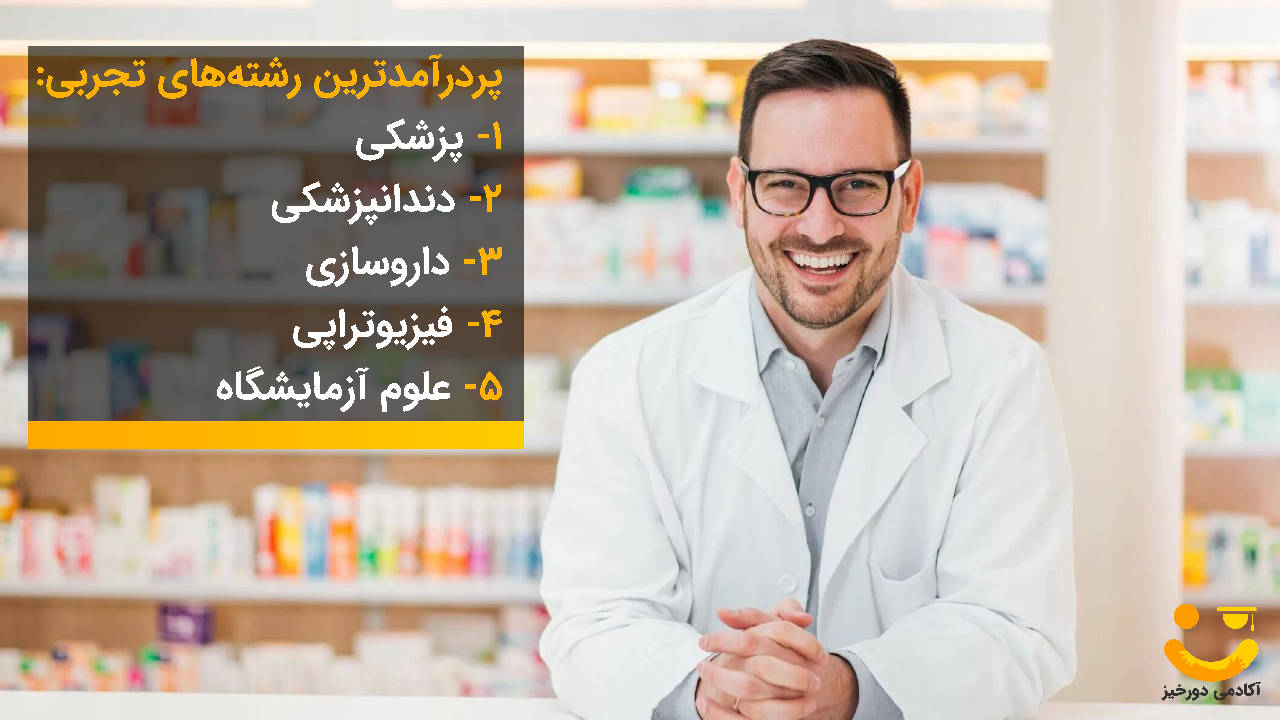 پردرآمدترین رشته های تجربی