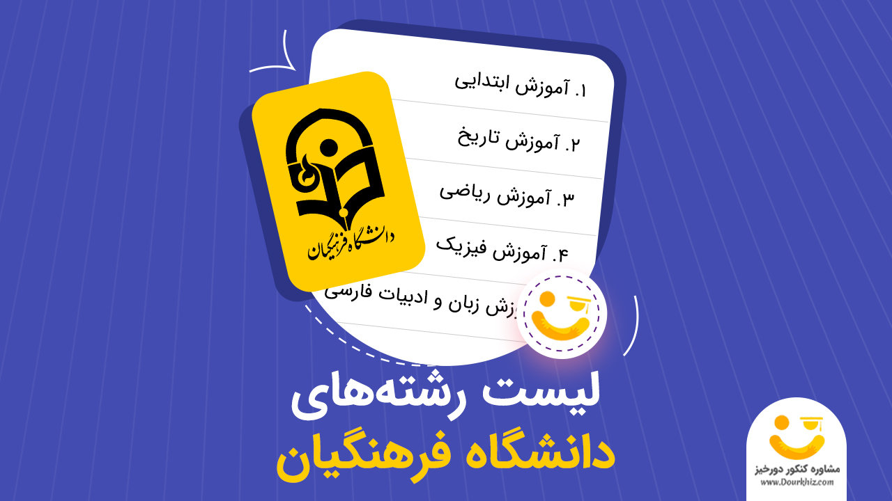 لیست رشته های فرهنگیان