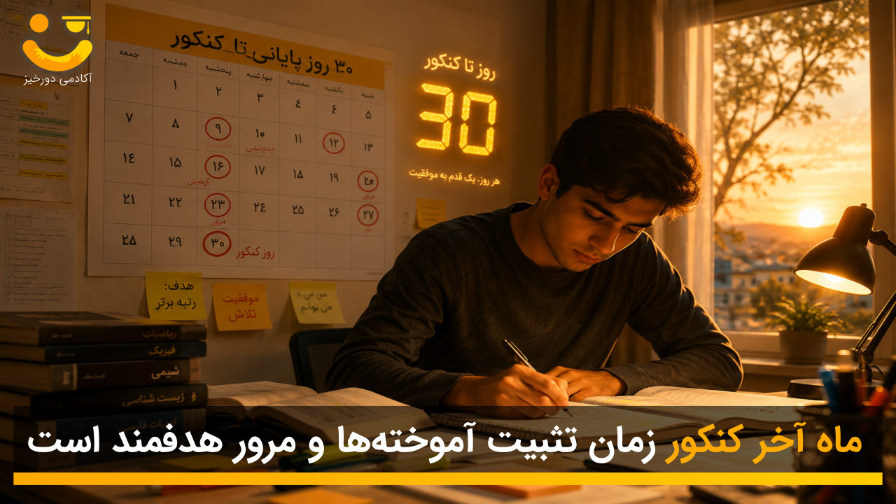 در ماه آخر کنکور چگونه درس بخوانیم؟ 1 در ماه آخر کنکور چگونه درس بخوانیم؟