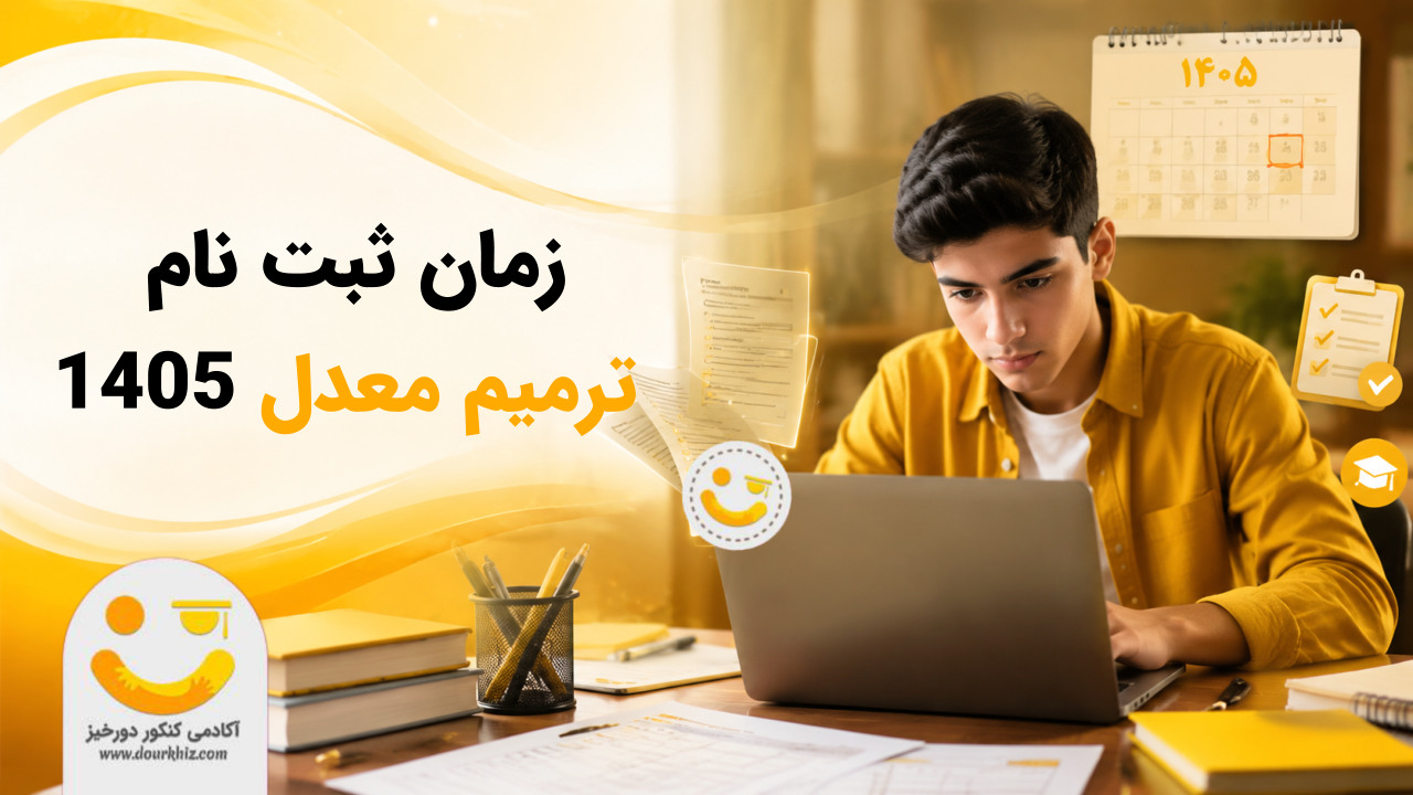 زمان ثبت نام ترمیم معدل 1405 اعلام شد! 1 زمان ثبت نام ترمیم معدل 1405